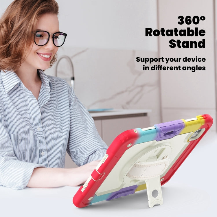 For iPad Pro 11 2024 Silicone Hybrid PC Tablet Case with Shoulder Strap(Camouflage Red) - iPad Pro 11 2024 Cases by PMC TechLife | Online Shopping South Africa | PMC TechLife | Buy Now Pay Later Mobicred