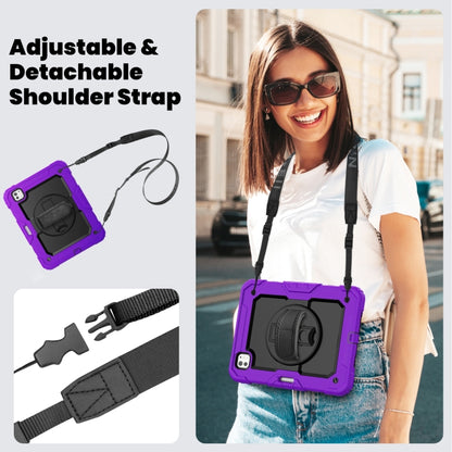 For iPad Pro 11 2024 Silicone Hybrid PC Tablet Case with Shoulder Strap(Purple) - iPad Pro 11 2024 Cases by PMC Jewellery | Online Shopping South Africa | PMC Jewellery | Buy Now Pay Later Mobicred