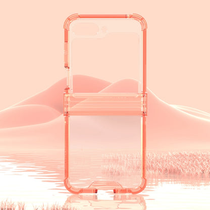 For Samsung Galaxy Z Flip6 GKK Airbag Hinge Full Coverage Phone Case with Tempered Film(Transparent) - Galaxy Z Flip6 5G Cases by GKK | Online Shopping South Africa | PMC Jewellery | Buy Now Pay Later Mobicred