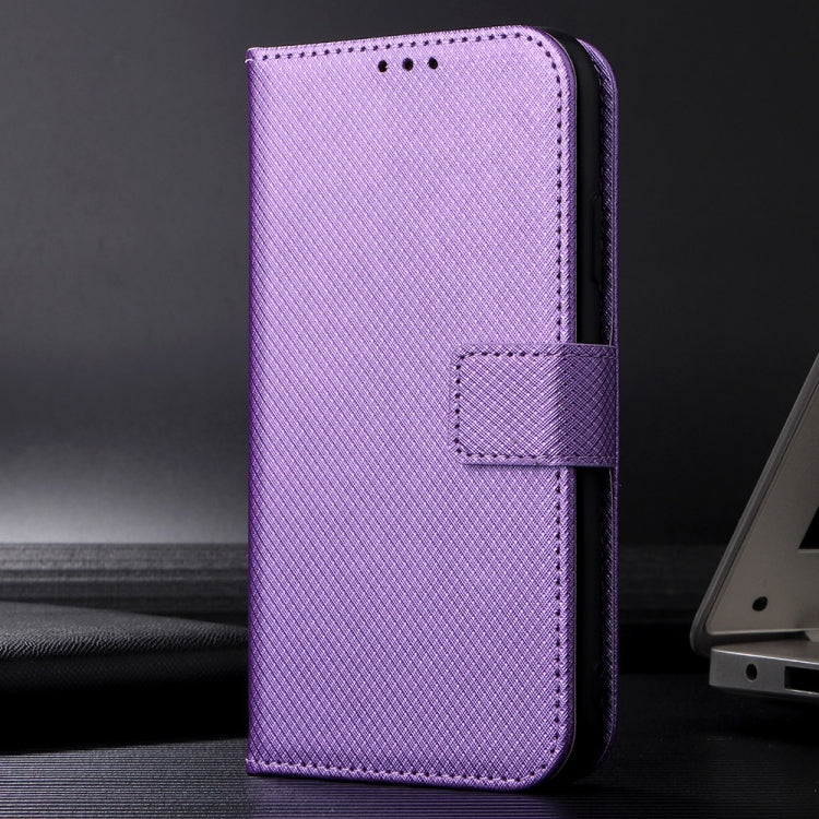 For Huawei Pura 70 Diamond Texture Leather Phone Case(Purple) - Huawei Cases by PMC Jewellery | Online Shopping South Africa | PMC Jewellery | Buy Now Pay Later Mobicred