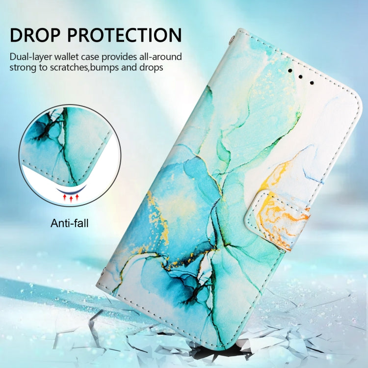 For Ulefone Note 14 PT003 Marble Pattern Flip Leather Phone Case(Green) - Ulefone Cases by PMC Jewellery | Online Shopping South Africa | PMC Jewellery | Buy Now Pay Later Mobicred