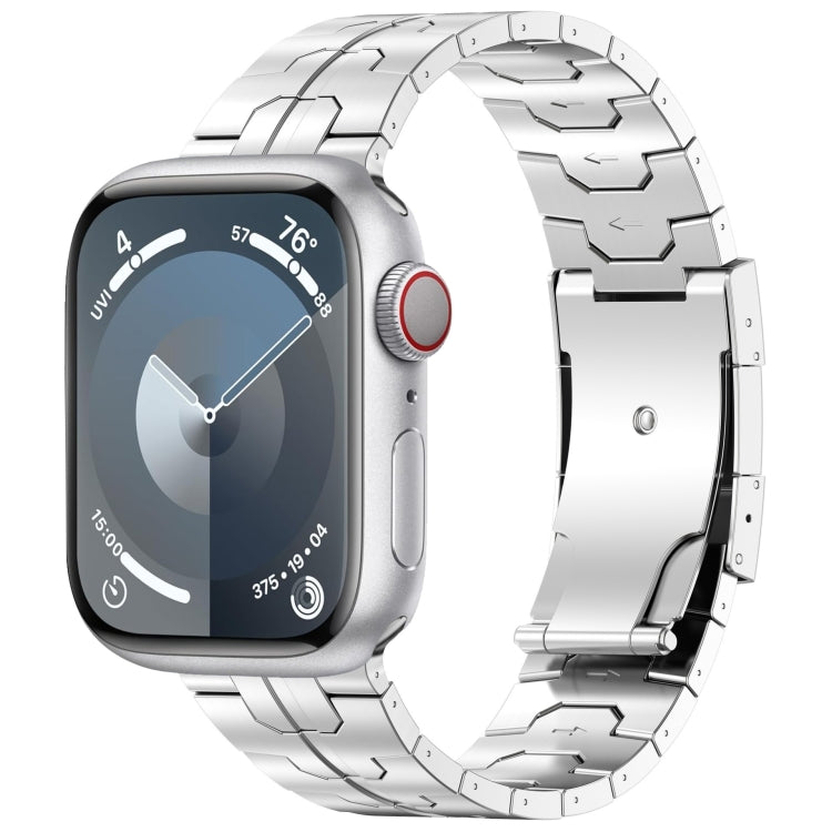 For Apple Watch SE 44mm Turtle Buckle Titanium Alloy Watch Band(Silver) - free shipping - PMC TechLife - Order now!