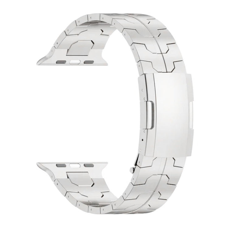 For Apple Watch SE 44mm Turtle Buckle Titanium Alloy Watch Band(Silver) - free shipping - PMC TechLife - Order now!