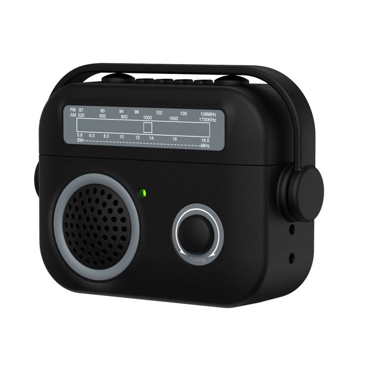 For AirPods Pro Radio Style Wireless Bluetooth Earphones Shockproof Protective Case(Black) - For AirPods Pro by PMC Jewellery | Online Shopping South Africa | PMC Jewellery | Buy Now Pay Later Mobicred