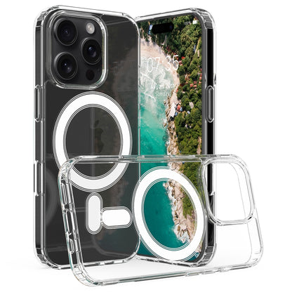 For iPhone 16 Pro Max MagSafe Clear Acrylic PC Hybrid TPU Phone Case(Transparent) - iPhone 16 Pro Max Cases by PMC Jewellery | Online Shopping South Africa | PMC Jewellery | Buy Now Pay Later Mobicred