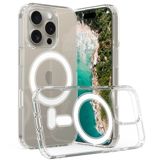 For iPhone 16 Pro MagSafe Clear Acrylic PC Hybrid TPU Phone Case(Transparent) - iPhone 16 Pro Cases by PMC Jewellery | Online Shopping South Africa | PMC Jewellery | Buy Now Pay Later Mobicred