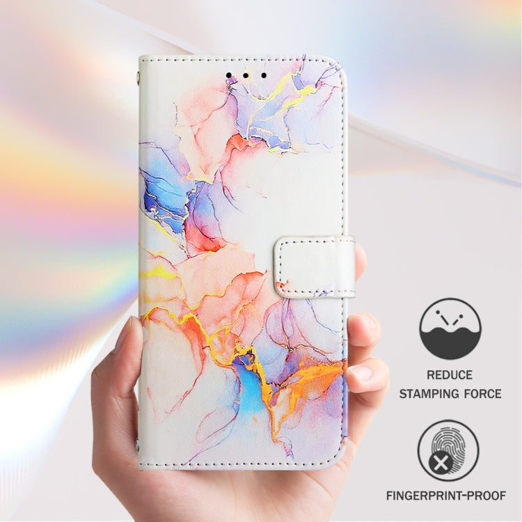 For Blackview A52 PT003 Marble Pattern Flip Leather Phone Case(Galaxy Marble White) - More Brand by PMC Jewellery | Online Shopping South Africa | PMC Jewellery | Buy Now Pay Later Mobicred