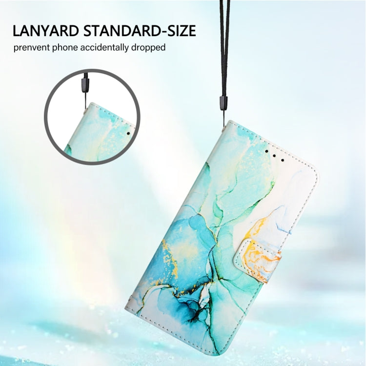 For Blackview A53 PT003 Marble Pattern Flip Leather Phone Case(Green) - More Brand by PMC Jewellery | Online Shopping South Africa | PMC Jewellery | Buy Now Pay Later Mobicred