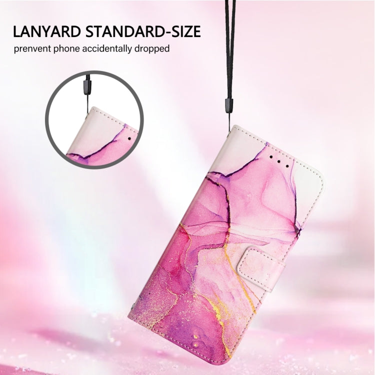 For Blackview Color 8 PT003 Marble Pattern Flip Leather Phone Case(Pink Purple Gold) - More Brand by PMC TechLife | Online Shopping South Africa | PMC TechLife | Buy Now Pay Later Mobicred