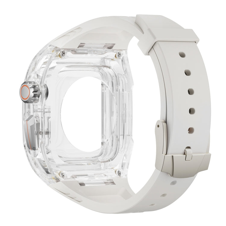 For Apple Watch Ultra 2 49mm Modified PC Hybrid TPU Watch Case Band(Starlight Transparent) - Watch Bands by PMC Jewellery | Online Shopping South Africa | PMC Jewellery | Buy Now Pay Later Mobicred