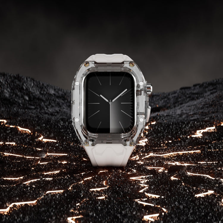 For Apple Watch SE 44mm Modified PC Hybrid TPU Watch Case Band(Starlight Transparent) - free shipping - PMc TechLife - Order now!