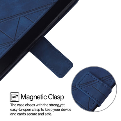 For Blackview Wave 6C Crossbody 3D Embossed Flip Leather Phone Case(Blue) - More Brand by PMC Jewellery | Online Shopping South Africa | PMC Jewellery | Buy Now Pay Later Mobicred