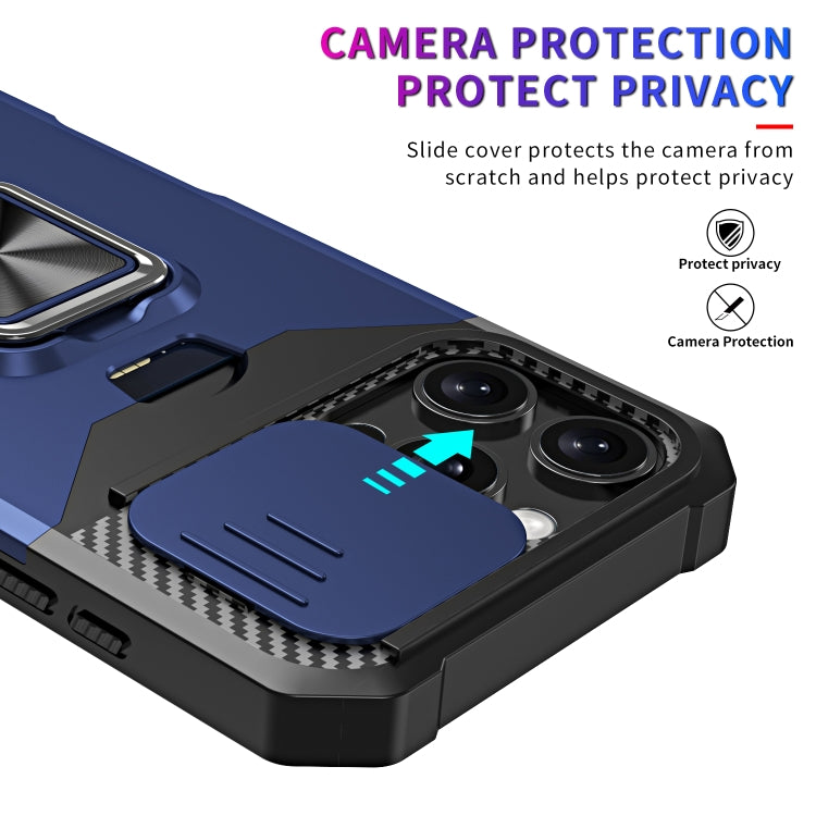 For iPhone 16 Pro Camera Shield Card Slot PC+TPU Phone Case(Silver) - iPhone 16 Pro Cases by PMC Jewellery | Online Shopping South Africa | PMC Jewellery | Buy Now Pay Later Mobicred