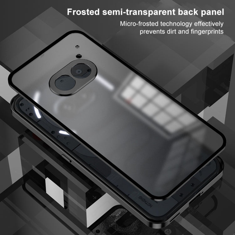 For Nothing Phone 2a Snap Buckle Metal Frame Frosted Phone Case(Silver) - Nothing Cases by PMC TechLife | Online Shopping South Africa | PMC TechLife | Buy Now Pay Later Mobicred