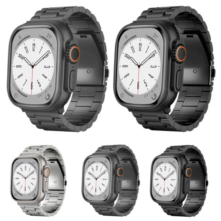 For Apple Watch Series 4 40mm 3-Bead Flat Buckle Titanium Alloy Watch Band(Silver) - free shipping - PMC TechLife - Order now!