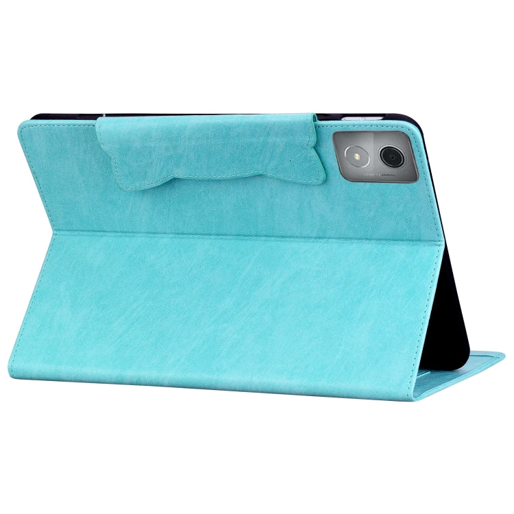 For Lenovo Tab K11 Plus / M11 Plus  Cat Buckle Leather Tablet Case(Sky Blue) - Lenovo by PMC TechLife | Online Shopping South Africa | PMC TechLife | Buy Now Pay Later Mobicred