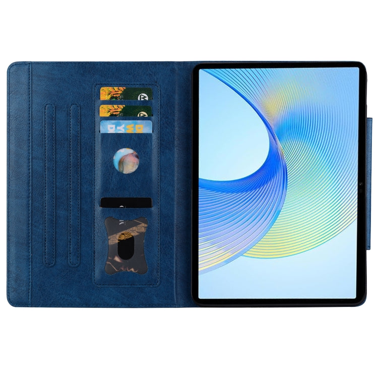 For Lenovo Tab K11 Plus / M11 Plus  Cat Buckle Leather Tablet Case(Royal Blue) - Lenovo by PMC TechLife | Online Shopping South Africa | PMC TechLife | Buy Now Pay Later Mobicred