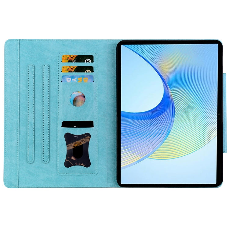 For Honor Pad X9 / X8 Pro Cat Buckle Leather Tablet Case(Sky Blue) - Honor by PMC TechLife | Online Shopping South Africa | PMC TechLife | Buy Now Pay Later Mobicred
