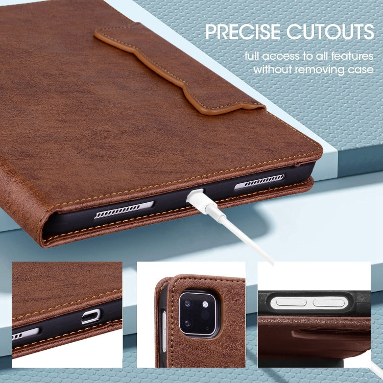 For Amazon Kindle Fire HD 10 2023 / 2021 Cat Buckle Leather Smart Tablet Case(Brown) - Amazon by PMC TechLife | Online Shopping South Africa | PMC TechLife | Buy Now Pay Later Mobicred