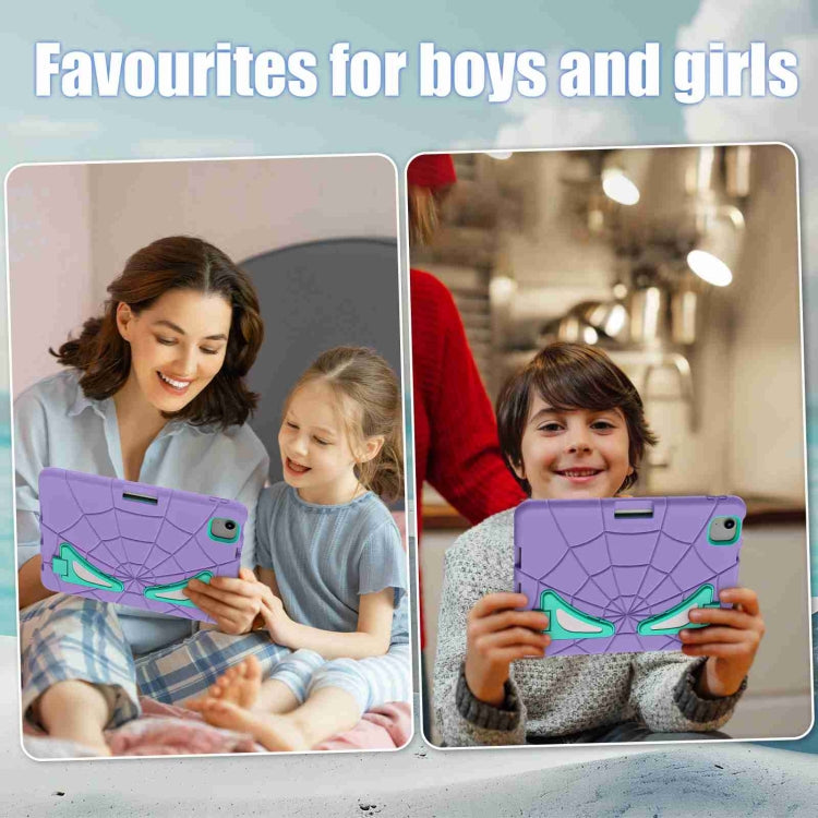 For iPad Air 11 2024 Silicone + PC Shockproof Protective Tablet Case(Purple Mint Green) - iPad Air 11 2024 Cases by PMC TechLife | Online Shopping South Africa | PMC TechLife | Buy Now Pay Later Mobicred