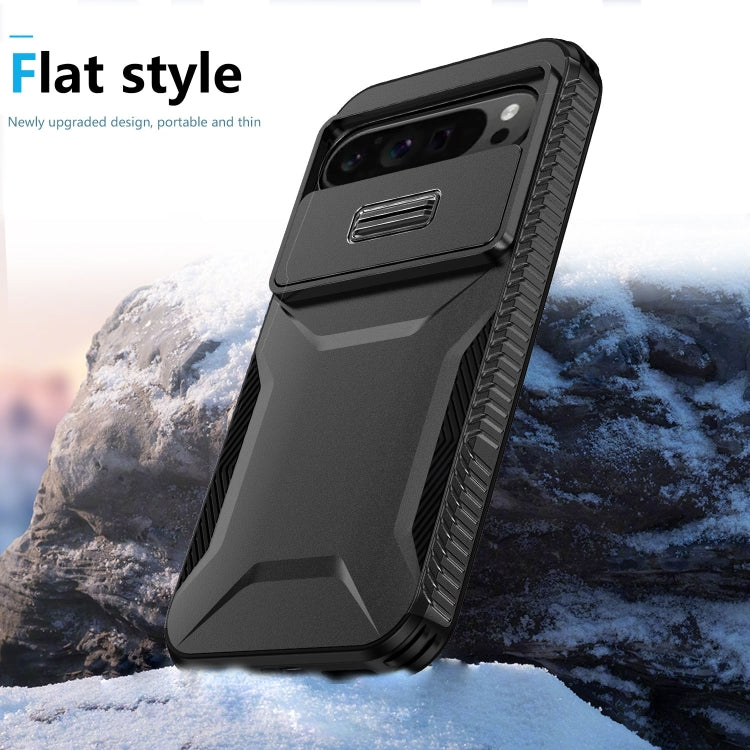 For Google Pixel 9 Pro XL Sliding Camshield Phone Case(Black) - Google Cases by PMC Jewellery | Online Shopping South Africa | PMC Jewellery | Buy Now Pay Later Mobicred