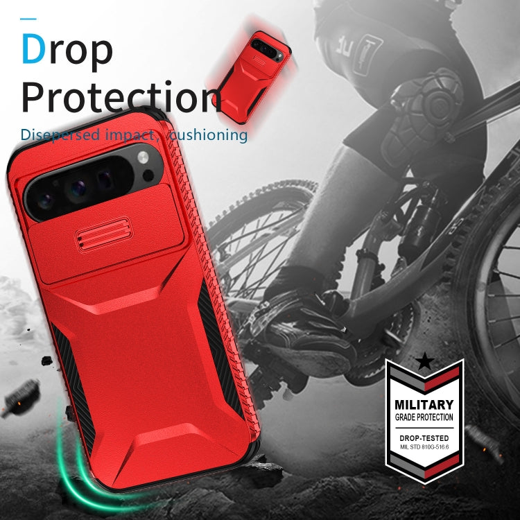 For Google Pixel 9 Pro XL Sliding Camshield Phone Case(Red) - Google Cases by PMC TechLife | Online Shopping South Africa | PMC TechLife | Buy Now Pay Later Mobicred