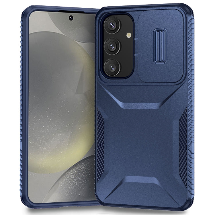 For Samsung Galaxy S25 5G / S24 5G Sliding Camshield Phone Case(Blue) - free shipping - PMC Jewellery - Order now!