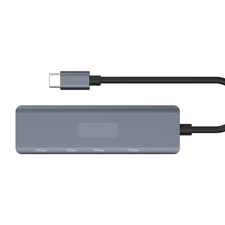 Onten UC622 10Gbps USB-C / Type-C to 2 x USB + 2 x USB-C / Type-C 4 in 1 HUB Docking Station, Length:1.5m(Grey) - USB HUB by Onten | Online Shopping South Africa | PMC Jewellery | Buy Now Pay Later Mobicred