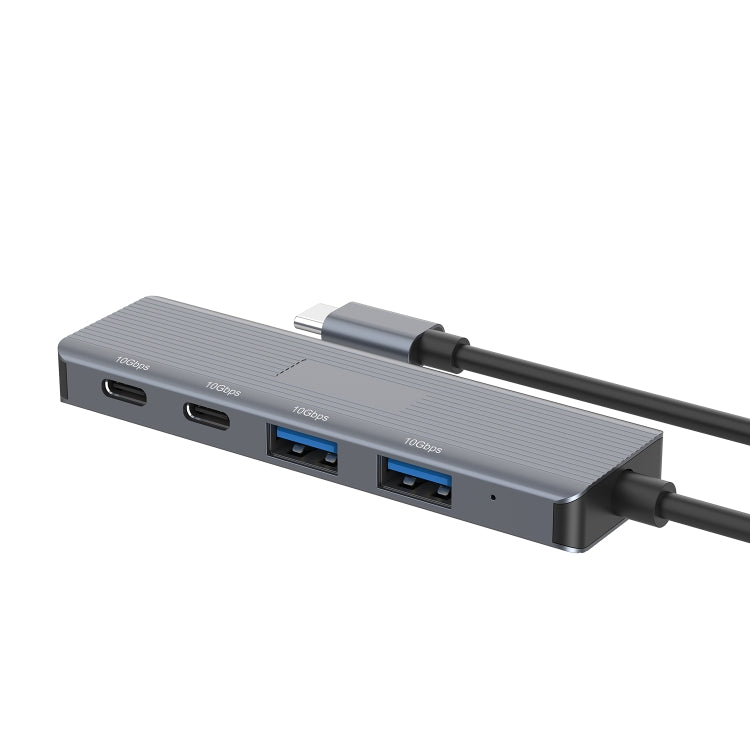 Onten UC622 10Gbps USB-C / Type-C to 2 x USB + 2 x USB-C / Type-C 4 in 1 HUB Docking Station, Length:1.5m(Grey) - USB HUB by Onten | Online Shopping South Africa | PMC Jewellery | Buy Now Pay Later Mobicred