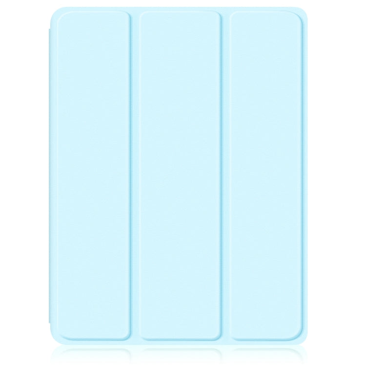 For iPad Air 11 2024 / Pro 11 2022 Acrylic 3-Fold Smart Leather Tablet Case(Sky Blue) - iPad Air 11 2025 / 2024 Cases by PMC TechLife | Online Shopping South Africa | PMC TechLife | Buy Now Pay Later Mobicred