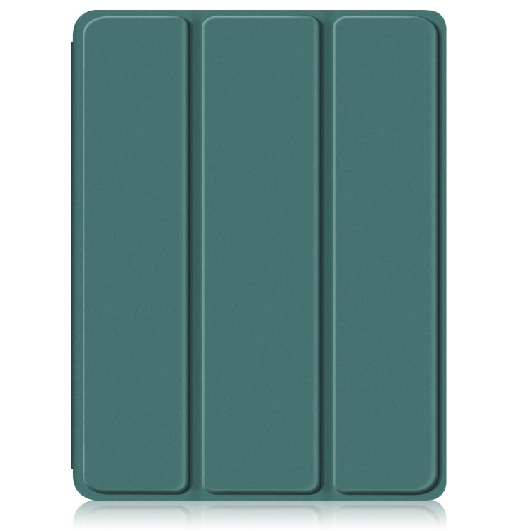 For iPad Pro 11 2024 Acrylic 3-Fold Smart Leather Tablet Case(Deep Green) - iPad Pro 11 2024 Cases by PMC Jewellery | Online Shopping South Africa | PMC Jewellery | Buy Now Pay Later Mobicred
