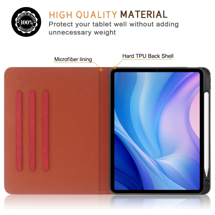 For iPad Air 11 2025 / 2024 Front Stand Smart TPU Leather Tablet Case(Red) - iPad Air 11 2025 / 2024 Cases by PMC TechLife | Online Shopping South Africa | PMC TechLife | Buy Now Pay Later Mobicred