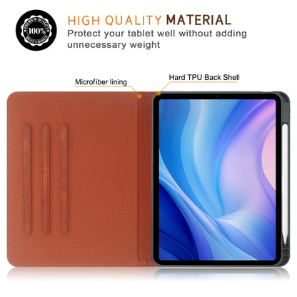 For iPad Pro 11 2024 Front Stand Smart TPU Leather Tablet Case(Brown) - iPad Pro 11 2024 Cases by PMC Jewellery | Online Shopping South Africa | PMC Jewellery | Buy Now Pay Later Mobicred
