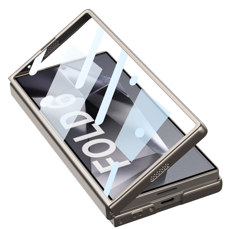 For Samsung Galaxy Z Fold6 GKK Integrated Ultra-thin Sliding Window Card Slot Phone Case(Black) - Galaxy Z Fold6 5G Cases by GKK | Online Shopping South Africa | PMC Jewellery | Buy Now Pay Later Mobicred