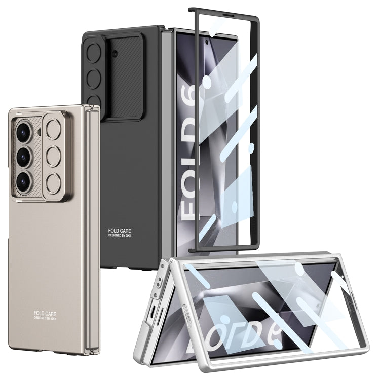 For Samsung Galaxy Z Fold6 GKK Integrated Ultra-thin Sliding Window Phone Case(Silver) - Galaxy Z Fold6 5G Cases by GKK | Online Shopping South Africa | PMC Jewellery | Buy Now Pay Later Mobicred