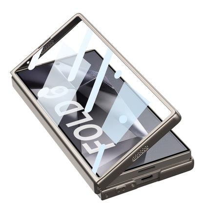 For Samsung Galaxy Z Fold6 GKK Integrated Ultra-thin Sliding Window Phone Case(Silver) - Galaxy Z Fold6 5G Cases by GKK | Online Shopping South Africa | PMC Jewellery | Buy Now Pay Later Mobicred