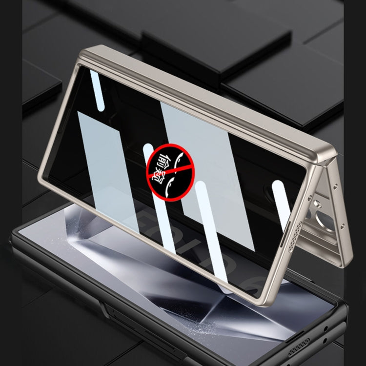 For Samsung Galaxy Z Fold6 GKK Integrated Anti Peep Full Coverage Magnetic Fold Phone Case(Silver) - free shipping - PMC Jewellery - Order now!