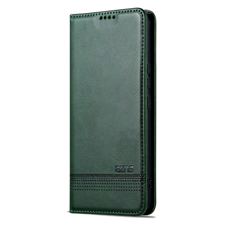 For Redmi Note 14 Pro 5G AZNS Magnetic Calf Texture Flip Leather Phone Case(Dark Green) - Note 14 Pro Cases by AZNS | Online Shopping South Africa | PMC Jewellery | Buy Now Pay Later Mobicred