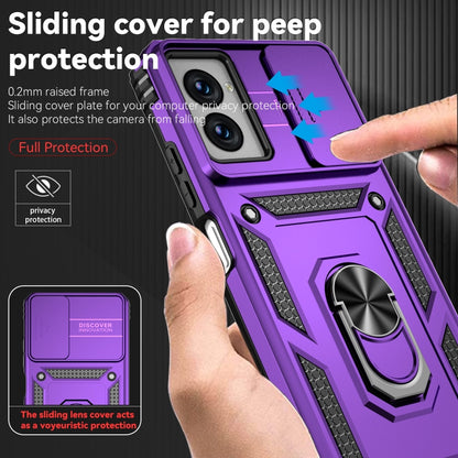 For Motorola Moto G Power 5G 2024 Sliding Camshield Holder Phone Case(Purple) - Motorola Cases by PMC Jewellery | Online Shopping South Africa | PMC Jewellery | Buy Now Pay Later Mobicred