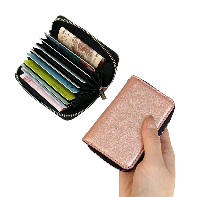 For Google Pixel 9 Pro XL Solid Color Zipper 11-Card Slots Bag Phone Case with Lanyard(Rose Gold) - Google Cases by PMC TechLife | Online Shopping South Africa | PMC TechLife | Buy Now Pay Later Mobicred