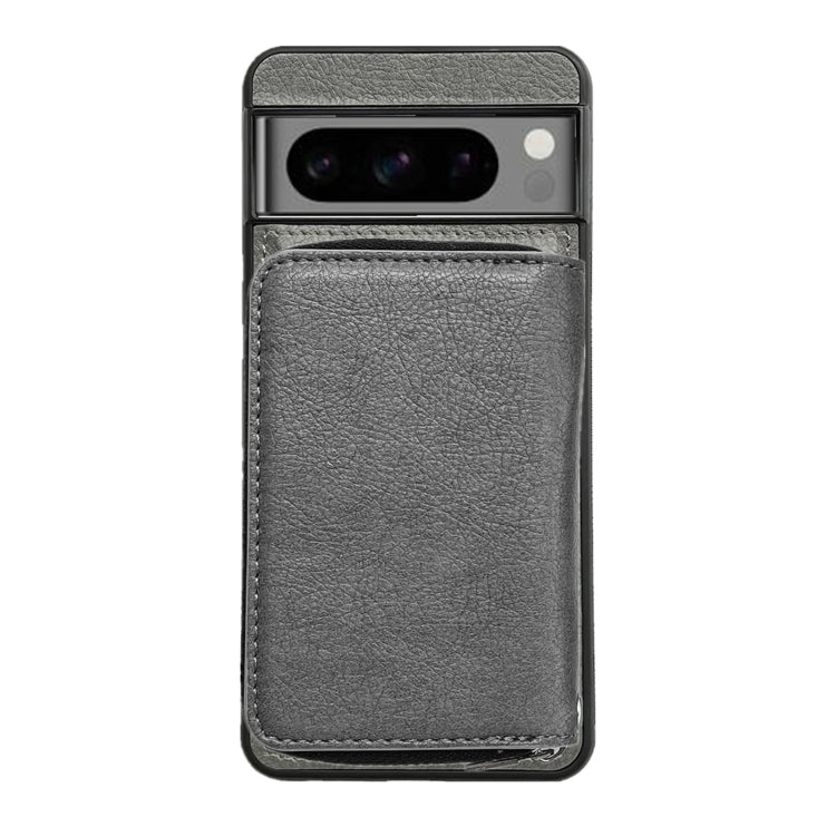 For Google Pixel 6a Solid Color Zipper 11-Card Slots Bag Phone Case with Lanyard(Grey) - Google Cases by PMC TechLife | Online Shopping South Africa | PMC TechLife | Buy Now Pay Later Mobicred
