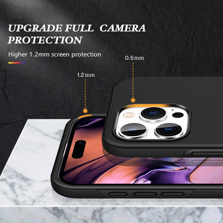 For iPhone 16 Magnetic Ring Holder Phone Case(Black) - iPhone 16 Cases by PMC TechLife | Online Shopping South Africa | PMC TechLife | Buy Now Pay Later Mobicred