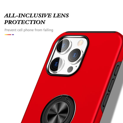 For iPhone 16 Magnetic Ring Holder Phone Case(Red) - iPhone 16 Cases by PMC Jewellery | Online Shopping South Africa | PMC Jewellery | Buy Now Pay Later Mobicred