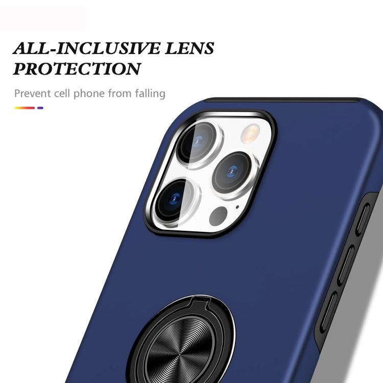 For iPhone 16 Plus Magnetic Ring Holder Phone Case(Navy Blue) - iPhone 16 Plus Cases by PMC TechLife | Online Shopping South Africa | PMC TechLife | Buy Now Pay Later Mobicred