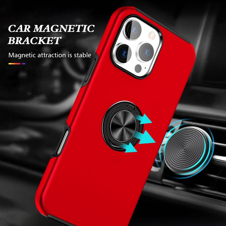 For iPhone 16 Plus Magnetic Ring Holder Phone Case(Red) - iPhone 16 Plus Cases by PMC Jewellery | Online Shopping South Africa | PMC Jewellery | Buy Now Pay Later Mobicred