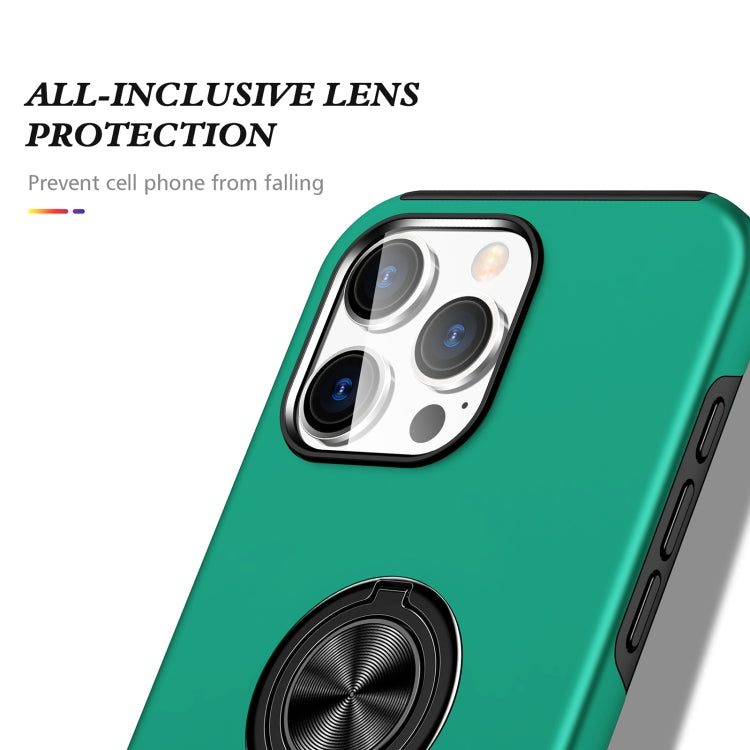 For iPhone 16 Plus Magnetic Ring Holder Phone Case(Dark Green) - iPhone 16 Plus Cases by PMC TechLife | Online Shopping South Africa | PMC TechLife | Buy Now Pay Later Mobicred