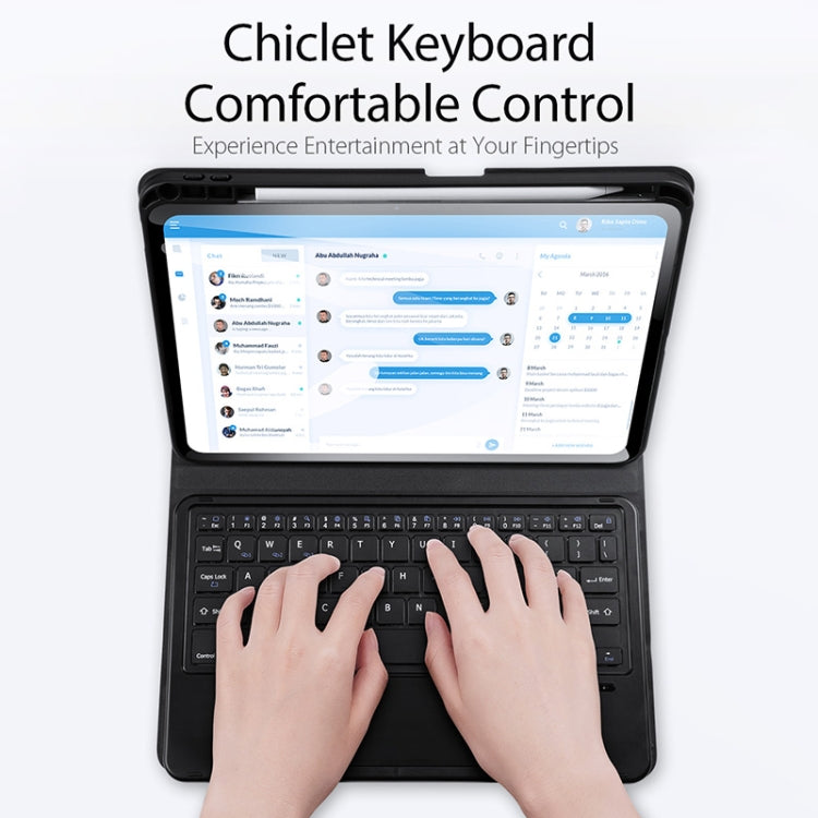 For iPad Pro 11 2024 DUX DUCIS TK Series Wireless Bluetooth Keyboard Tablet Protective Case(Black) - free shipping - PMC TechLife - Order now!