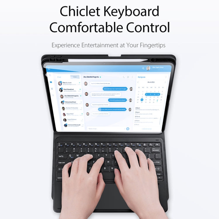 For iPad Pro 13 2024 DUX DUCIS TK Series Wireless Bluetooth Keyboard Tablet Protective Case(Black) - free shipping - PMC TechLife - Order now!