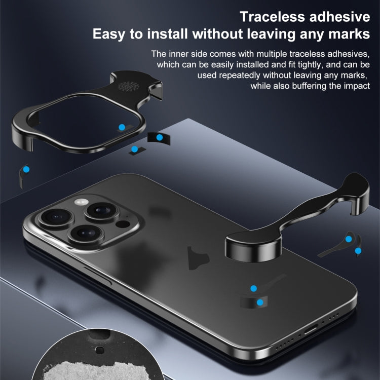 For iPhone 15 Pro Aromatherapy Alloy Frameless Phone Case(Purple) - free shipping - PMC Jewellery - Order now!