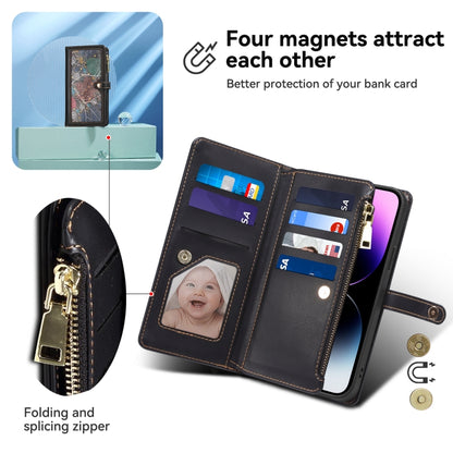 For Samsung Galaxy S25 Ultra 5G ESEBLE Star Series Lanyard Zipper Wallet RFID Leather Case(Black) - Galaxy S25 Ultra 5G Cases by ESEBLE | Online Shopping South Africa | PMC Jewellery | Buy Now Pay Later Mobicred